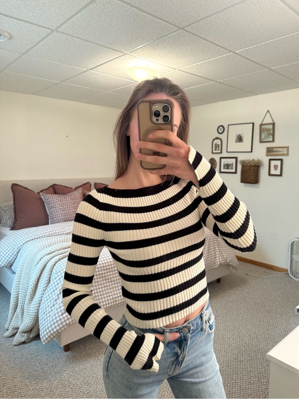 H&M Rib-Knit Long Sleeve Top - Picture 2 of 5